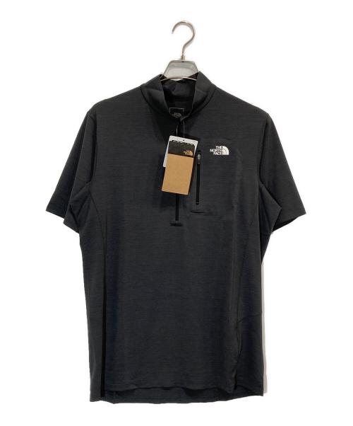 THE NORTH FACE（ザ ノース フェイス）THE NORTH FACE (ザ ノース フェイス) ショートスリーブフラッシュドライスリーディージップアップ グレー サイズ:XLの古着・服飾アイテム