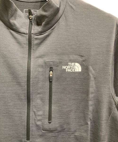 THE NORTH FACE（ザ ノース フェイス）THE NORTH FACE (ザ ノース フェイス) ショートスリーブフラッシュドライスリーディージップアップ グレー サイズ:XLの古着・服飾アイテム