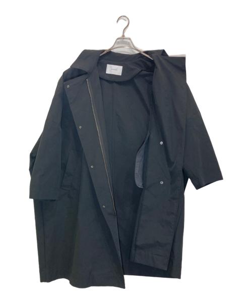 FRAMeWORK（フレームワーク）FRAMeWORK (フレームワーク) 撥水ポンチョトレンチコート ブラック サイズ:38の古着・服飾アイテム