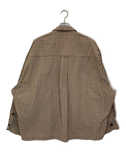 KOLOR（カラー）KOLOR (カラー) ギンガムチェックオーバーシャツ ベージュ サイズ:2の古着・服飾アイテム