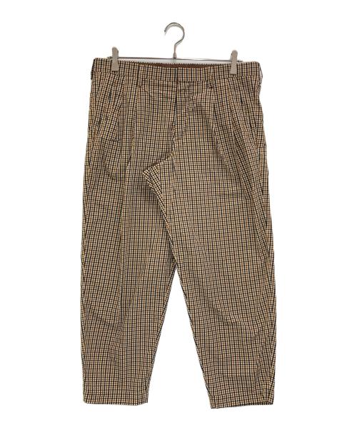KOLOR（カラー）KOLOR (カラー) NCギンガムチェック2Pパンツ ベージュ サイズ:2の古着・服飾アイテム
