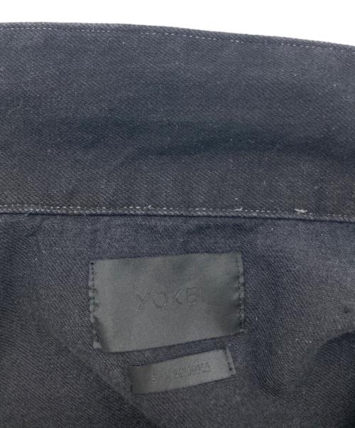 YOKE（ヨーク）YOKE (ヨーク) LaserProcessed Denim Trucker ブラック サイズ:3の古着・服飾アイテム