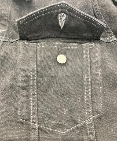 YOKE（ヨーク）YOKE (ヨーク) LaserProcessed Denim Trucker ブラック サイズ:3の古着・服飾アイテム
