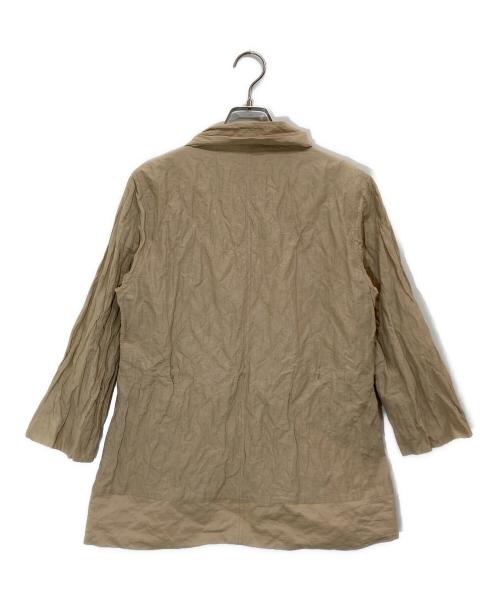 HaaT（ハート）HaaT (ハート) ランダムプリーツジャケット ベージュ サイズ:2の古着・服飾アイテム