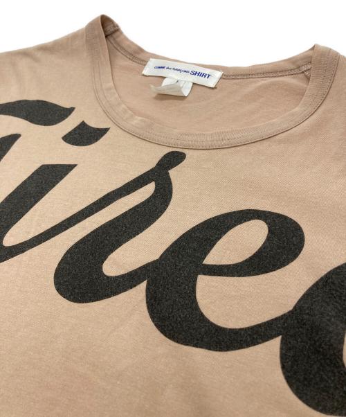 COMME des GARCONS SHIRT（コムデギャルソンシャツ）COMME des GARCONS SHIRT (コムデギャルソンシャツ) TEIRDtシャツ ベージュ サイズ:Lの古着・服飾アイテム