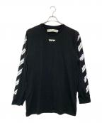 OFFWHITEオフホワイト）の古着「Airport Tape L/S Tee」｜ブラック