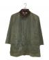 Barbour（バブアー）の古着「80'sBORDERオイルドジャケット」｜オリーブ