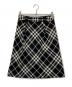 BURBERRY LONDON（バーバリーロンドン）の古着「チェックフレアスカート」｜ブラック