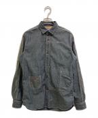 JUNYA WATANABE MANジュンヤワタナベマン）の古着「切替シャンブレーワークシャツ」｜グレー