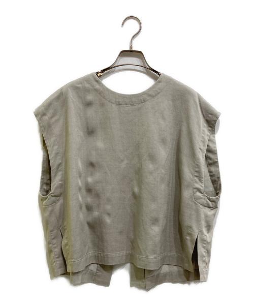 BEARDSLEY（ビアズリー）BEARDSLEY (ビアズリー) ショートベスト グレー サイズ:freeの古着・服飾アイテム