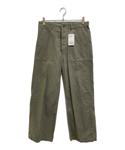 FRAMeWORK（フレームワーク）FRAMeWORK (フレームワーク) ムラバックサテンベイカーパンツ オリーブ サイズ:38の古着・服飾アイテム