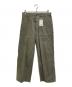 FRAMeWORK（フレームワーク）の古着「ムラバックサテンベイカーパンツ」｜オリーブ
