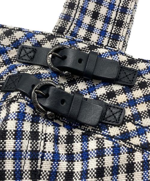 BURBERRY BLUE LABEL（バーバリー ブルー レーベル）BURBERRY BLUE LABEL (バーバリーロンドンブルーレーベル) グレンチェックノースリーブワンピース ブルー×ホワイト サイズ:38の古着・服飾アイテム