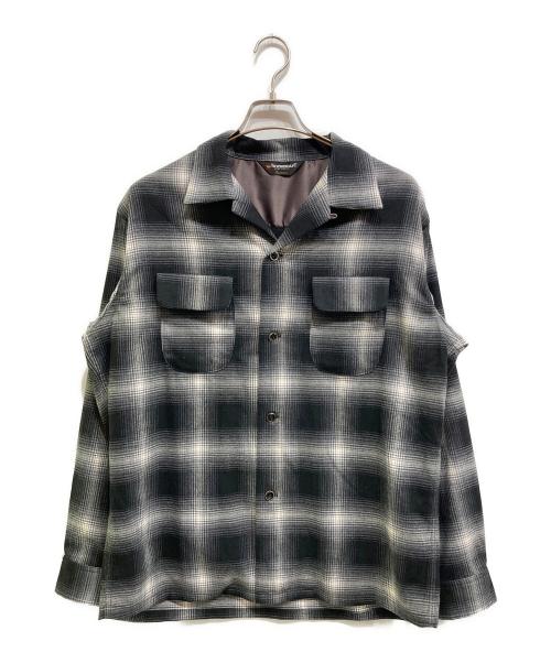 TOWN CRAFT（タウンクラフト）TOWN CRAFT (タウンクラフト) 50S W-FLAP LOOP COLLAR SHIRTS グレー サイズ:Mの古着・服飾アイテム