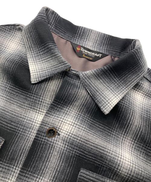 TOWN CRAFT（タウンクラフト）TOWN CRAFT (タウンクラフト) 50S W-FLAP LOOP COLLAR SHIRTS グレー サイズ:Mの古着・服飾アイテム
