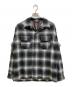 TOWN CRAFT（タウンクラフト）の古着「50S W-FLAP LOOP COLLAR SHIRTS」｜グレー