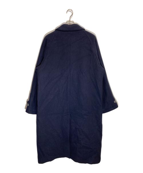 MAISON SPECIAL（メゾンスペシャル）MAISON SPECIAL (メゾンスペシャル) SUPER140Sウールプライムオーバーステンカラーコート ネイビー サイズ:Ⅿの古着・服飾アイテム
