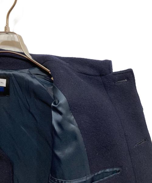 MAISON SPECIAL（メゾンスペシャル）MAISON SPECIAL (メゾンスペシャル) SUPER140Sウールプライムオーバーステンカラーコート ネイビー サイズ:Ⅿの古着・服飾アイテム