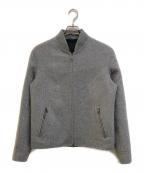 RING JACKETリングジャケット）の古着「ダブルフェイスジップアップジャケット」｜グレー