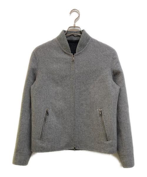 RING JACKET（リングジャケット）RING JACKET (リングヂャケット) ダブルフェイスジップアップジャケット グレー サイズ:2の古着・服飾アイテム