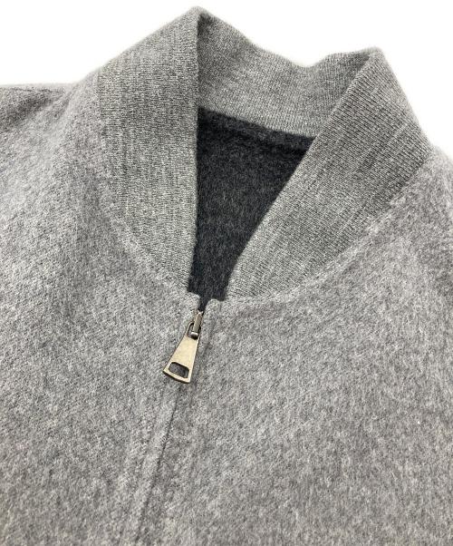 RING JACKET（リングジャケット）RING JACKET (リングヂャケット) ダブルフェイスジップアップジャケット グレー サイズ:2の古着・服飾アイテム