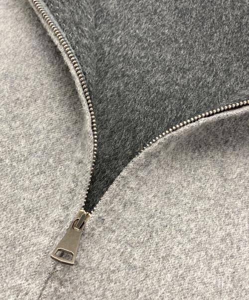 RING JACKET（リングジャケット）RING JACKET (リングヂャケット) ダブルフェイスジップアップジャケット グレー サイズ:2の古着・服飾アイテム
