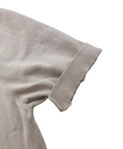 RING JACKET Napoli（リングジャケット ナポリ）RING JACKET Napoli (リングジャケット ナポリ) ハイゲージコットンS/Sニット アイボリー サイズ:3の古着・服飾アイテム