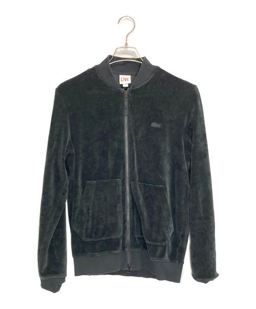 LACOSTE LIVE（ラコステライブ）LACOSTE LIVE (ラコステライブ) ベロアトラックジャケット ブラック サイズ:Sの古着・服飾アイテム