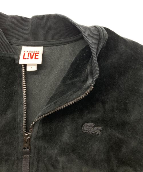 LACOSTE LIVE（ラコステライブ）LACOSTE LIVE (ラコステライブ) ベロアトラックジャケット ブラック サイズ:Sの古着・服飾アイテム