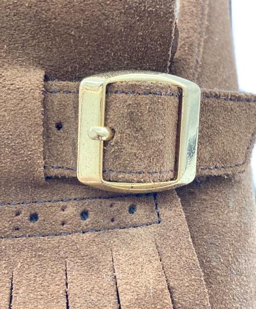 W.H（ダブルエイチ）W.H (ダブルエイチ) nano・universe (ナノ・ユニバース) スウェードローファー ブラウン サイズ: 7.5の古着・服飾アイテム