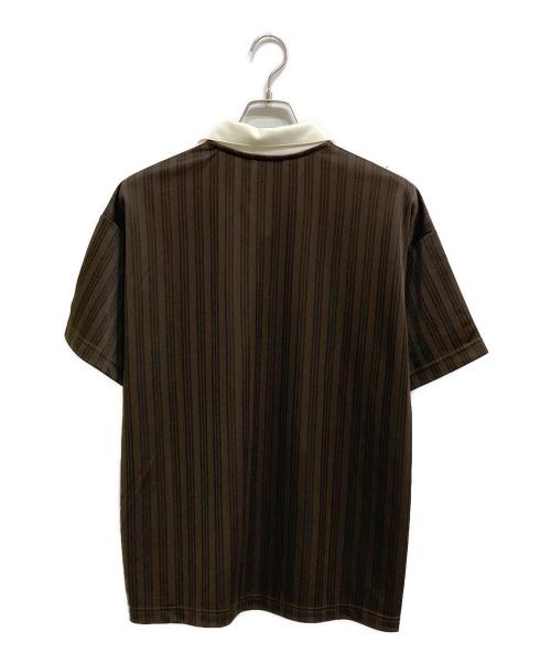adidas（アディダス）adidas (アディダス) U FOOTBALL JERSEY TEE ブラウン サイズ:Ⅿの古着・服飾アイテム