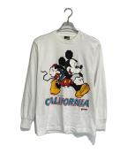 FRUIT OF THE LOOMフルーツオブザルーム）の古着「90sミッキーカットソー」｜ホワイト