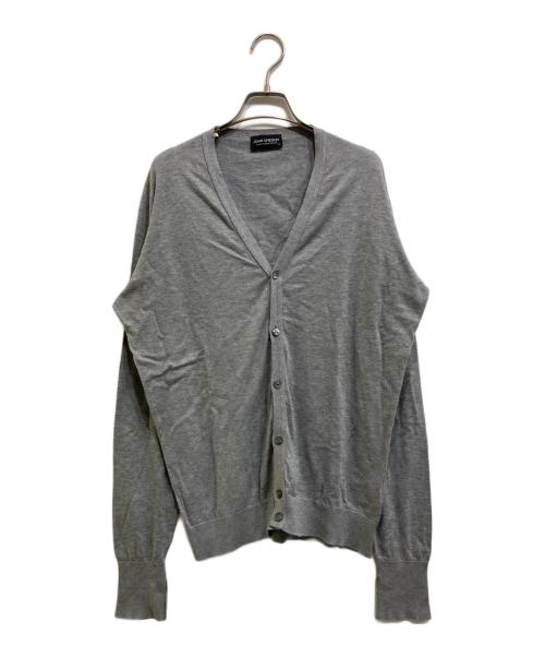 JOHN SMEDLEY（ジョンスメドレー）JOHN SMEDLEY (ジョンスメドレー) CONNAUGHT VN CARDIGAN LS TBC EASY FIT グレー サイズ:Sの古着・服飾アイテム