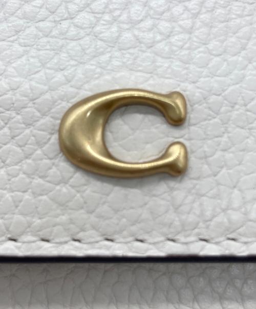 COACH（コーチ）COACH (コーチ) 三つ折り財布 MN TRI WLLT アイボリーの古着・服飾アイテム