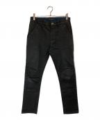 NUDIE JEANSヌーディー・ジーンズ）の古着「コーティングパンツ」｜ブラック