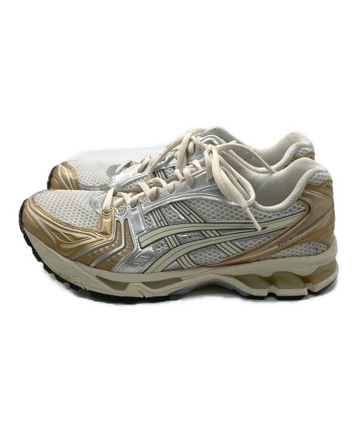 asics（アシックス）asics (アシックス) GEL KAYANO14 ホワイト×ゴールド サイズ:25.5cmの古着・服飾アイテム