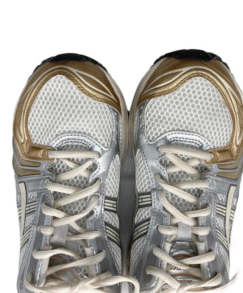 asics（アシックス）asics (アシックス) GEL KAYANO14 ホワイト×ゴールド サイズ:25.5cmの古着・服飾アイテム