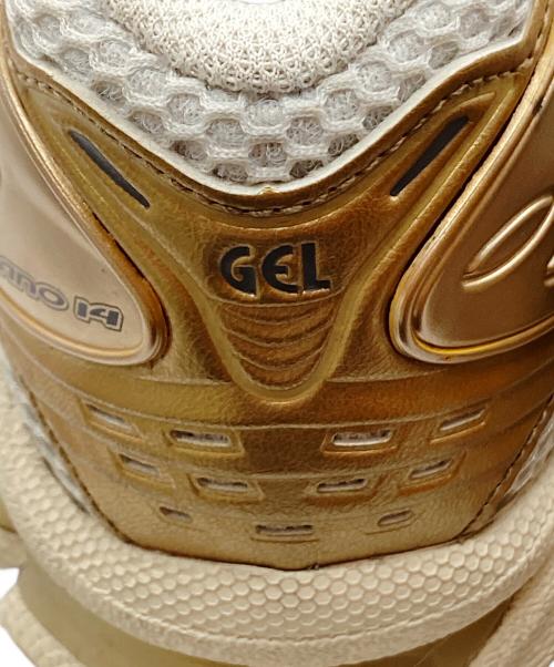 asics（アシックス）asics (アシックス) GEL KAYANO14 ホワイト×ゴールド サイズ:25.5cmの古着・服飾アイテム