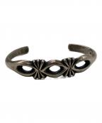 Nellie Tsoネリー・ツォ）の古着「スタンプワークシルバーバングル」｜シルバー