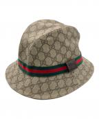 GUCCIグッチ）の古着「GGスプリームハット」｜ベージュ