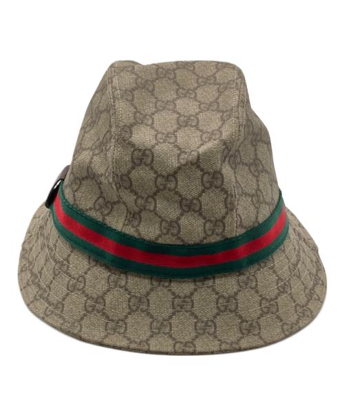 GUCCI（グッチ）GUCCI (グッチ) GGスプリームハット ベージュの古着・服飾アイテム