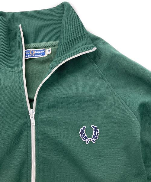 FRED PERRY（フレッドペリー）FRED PERRY (フレッドペリー) TWIN TAPE TRACK JACKET グリーン サイズ:SIZE Mの古着・服飾アイテム