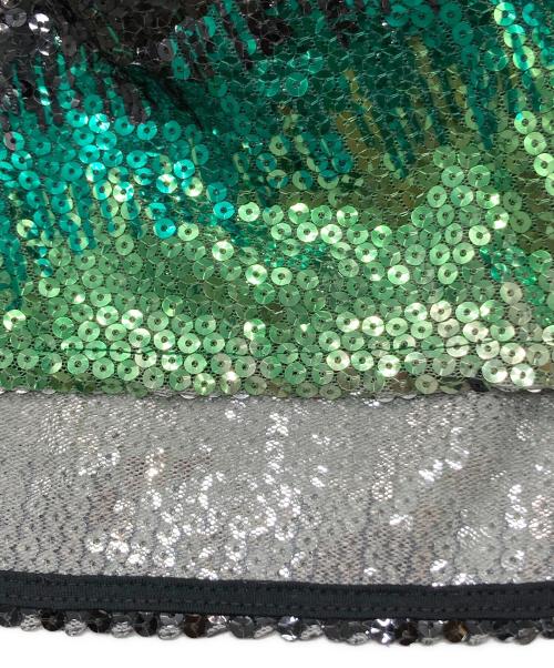 adidas（アディダス）adidas (アディダス) ANNA ISONIEMI スパンコール ドレス グリーン サイズ:XSの古着・服飾アイテム