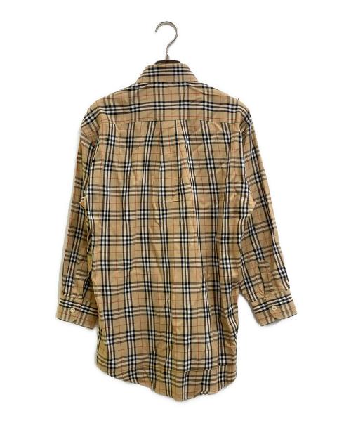 Burberry's（バーバリーズ）Burberry's (バーバリーズ) 7分袖ノバチェックシャツ ベージュ サイズ:Ｓの古着・服飾アイテム