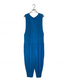 PLEATS PLEASE（プリーツプリーズ）の古着「FLUFFY BASICS プリーツオールインワン」｜ブルー