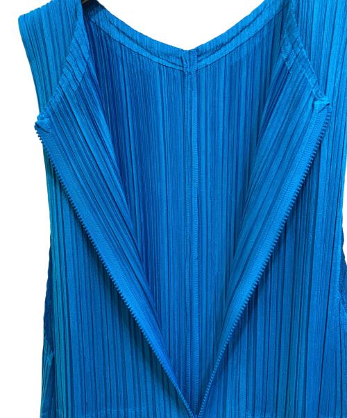 PLEATS PLEASE（プリーツプリーズ）PLEATS PLEASE (プリーツプリーズ) FLUFFY BASICS プリーツオールインワン ブルー サイズ:1の古着・服飾アイテム