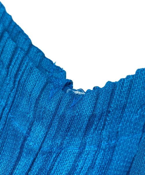 PLEATS PLEASE（プリーツプリーズ）PLEATS PLEASE (プリーツプリーズ) FLUFFY BASICS プリーツオールインワン ブルー サイズ:1の古着・服飾アイテム