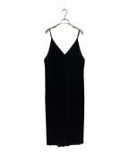 allurevilleアルアバイル）の古着「ベロアキャミソールワンピース」｜ブラック