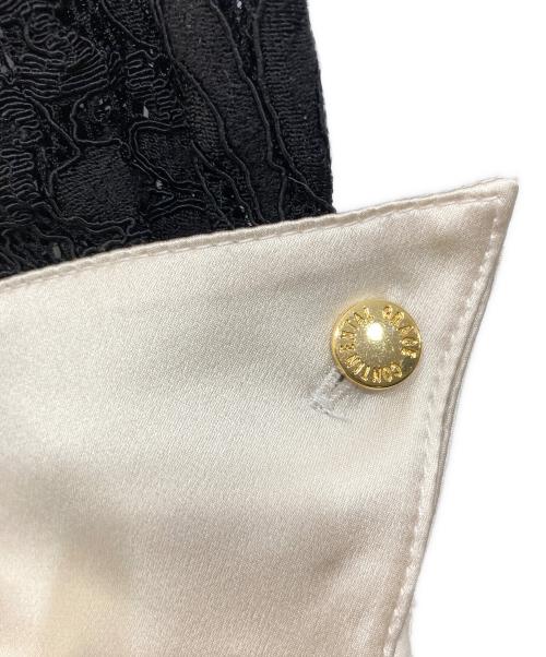 GRACE CONTINENTAL（（グレースコンチネンタル）GRACE CONTINENTAL (（グレースコンチネンタル) シルクカフス付レースワンピース ブラック サイズ:36の古着・服飾アイテム