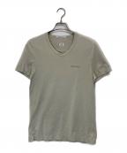C.P COMPANYシーピーカンパニー）の古着「Vネックカットソー」｜ベージュ